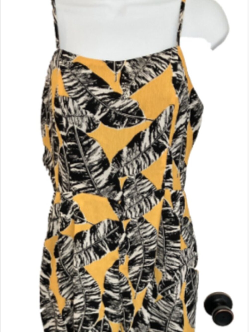 Olive & Oak Ladies Small Multicolor Sleeveless Square Neck Long Romper. NWT